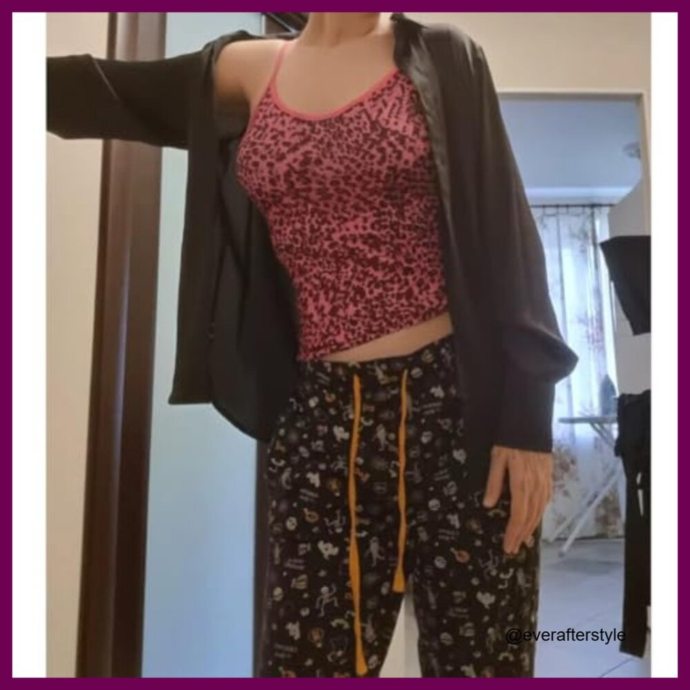 Polyester Leopard Print Spaghetti Strap Tank Top … - image 2